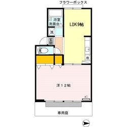 八幡前駅 徒歩20分 1階の物件間取画像